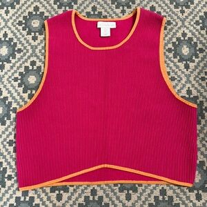 House of Harlow 1960 | Sherbet Ribbed Crop Top